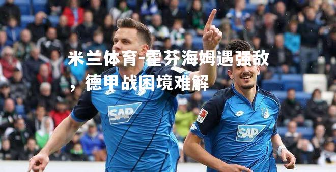 米兰体育-霍芬海姆遇强敌，德甲战困境难解
