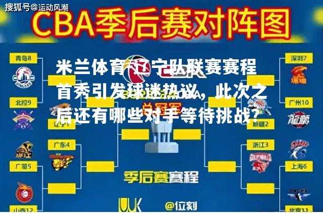 米兰体育-辽宁队联赛赛程首秀引发球迷热议，此次之后还有哪些对手等待挑战？