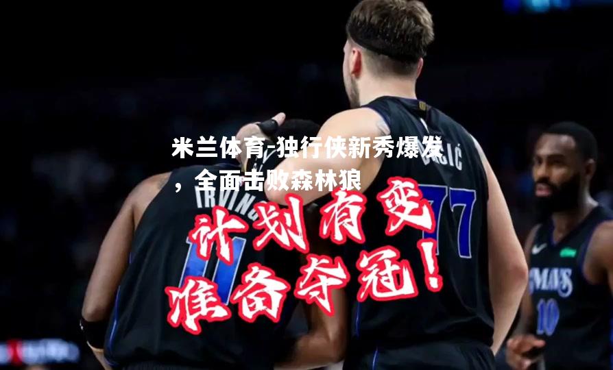 米兰体育-独行侠新秀爆发，全面击败森林狼